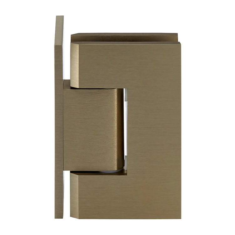 Shower Door Hinge: Geneva 044 Wall Mount, Offset Back Plate, Brushed Bronze – CRL GEN044BBRZ