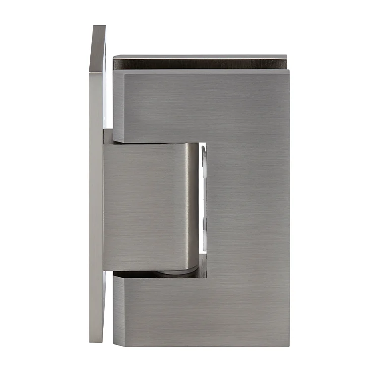 Shower Door Hinge: Geneva 044 Wall Mount, Offset Back Plate, Brushed Nickel – CRL GEN044BN