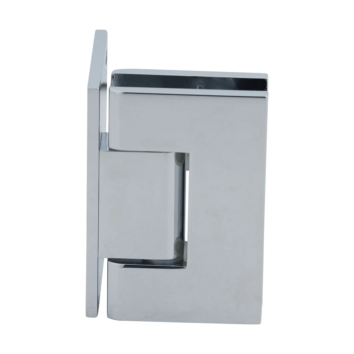 CRL Shower Door Hinge – Geneva 044 Wall Mount, Offset Back Plate, Polished Chrome