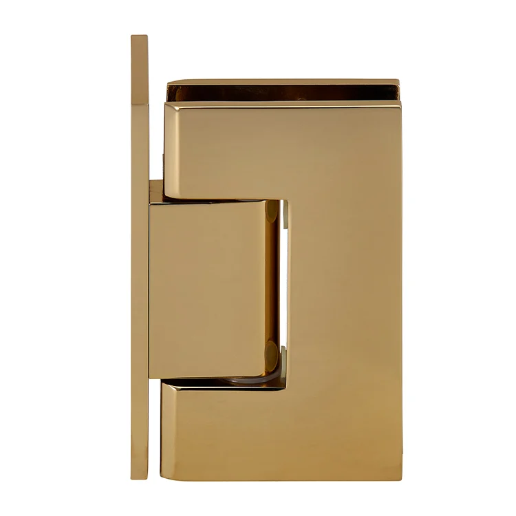 Shower Door Hinge: Geneva 044 Wall Mount, Offset Back Plate, Gold Plated – CRL GEN044GP