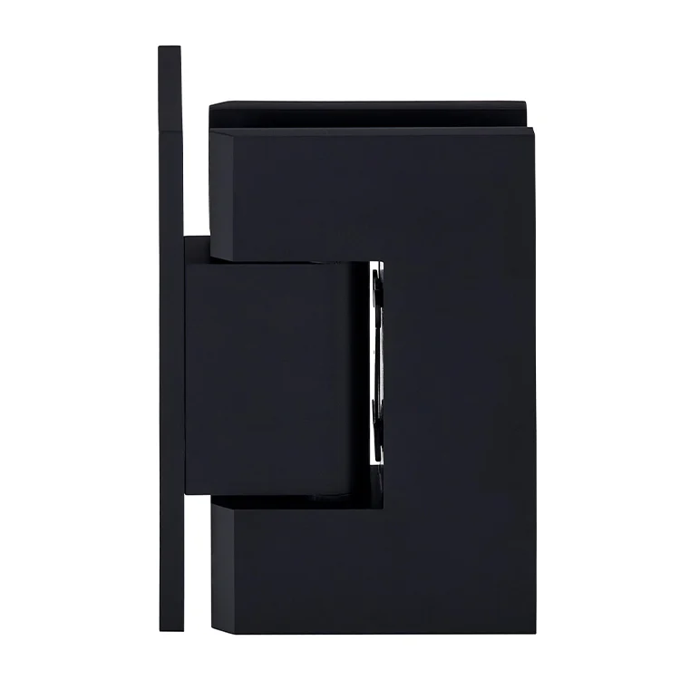 Shower Door Hinge: Geneva 044 Wall Mount, Offset Back Plate, Matte Black – CRL GEN044MBL