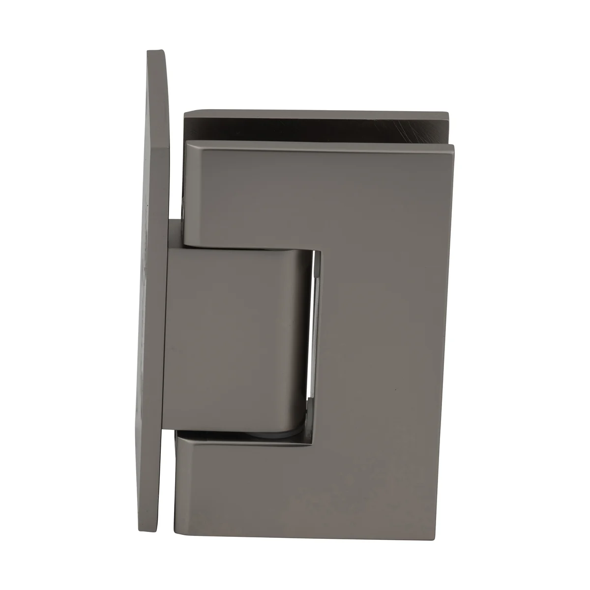 Shower Door Hinge: Geneva 044 Wall Mount, Offset Back Plate, Satin Nickel – CRL GEN044SN