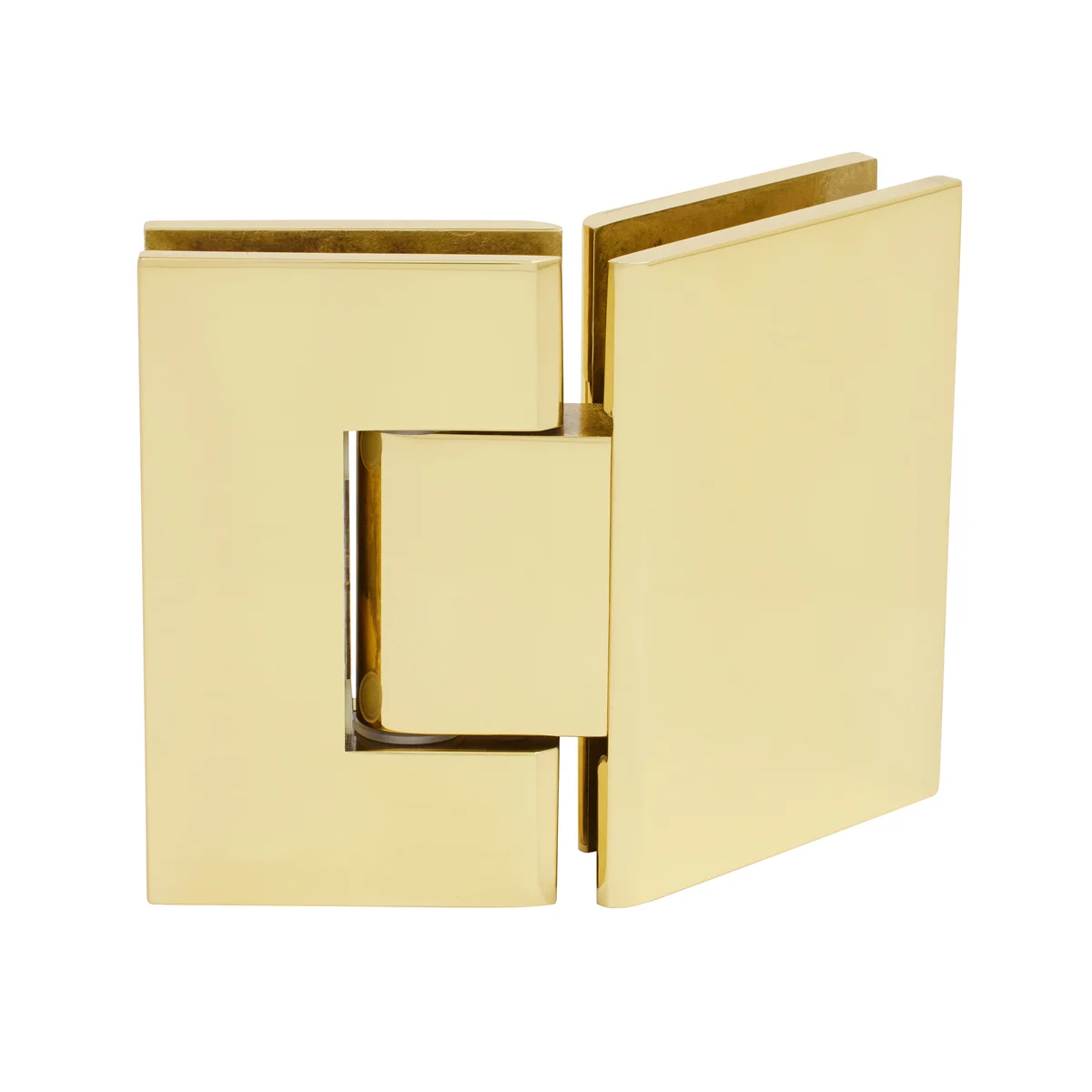 Glass to Glass Shower Door Hinge 135°: Geneva 045, Polished Brass – CRL GEN045BR