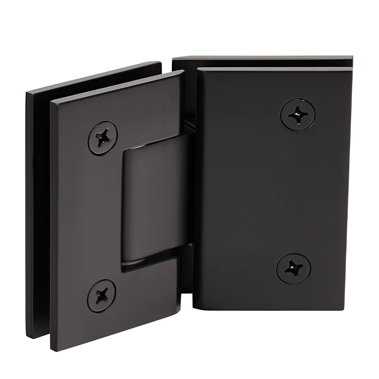 Glass to Glass Shower Door Hinge 135°: Geneva 045, Matte Black – CRL GEN045MBL, photo 3
