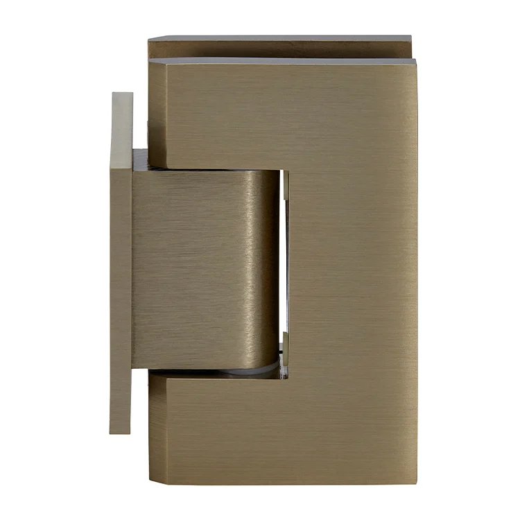 Shower Door Hinge: Geneva 074 Wall Mount, Short Back Plate, Brushed Bronze – CRL GEN074BBRZ