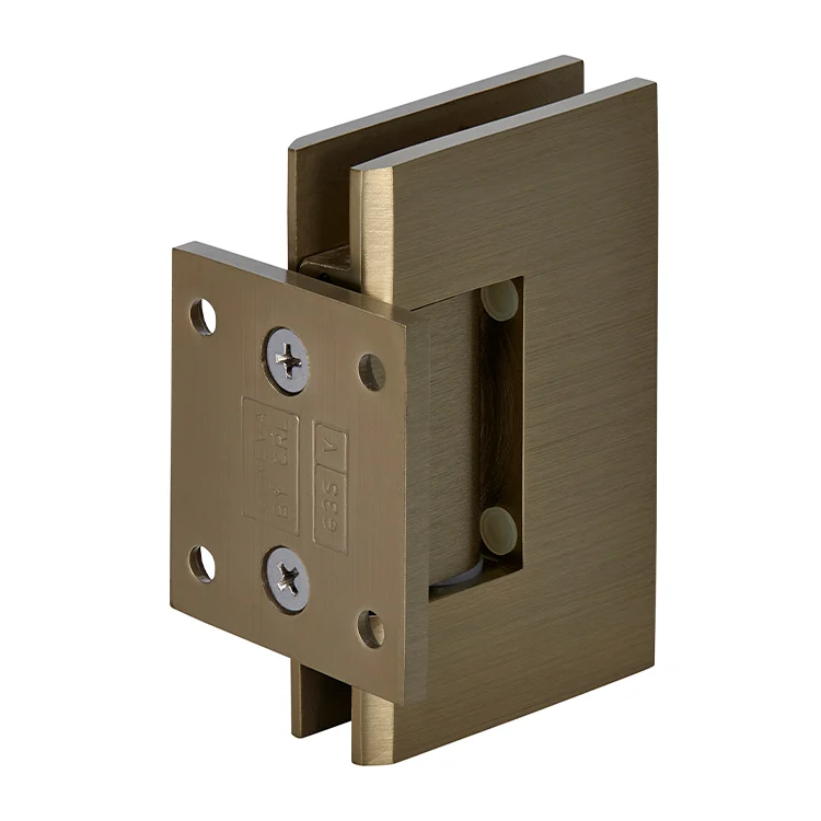 Shower Door Hinge: Geneva 074 Wall Mount, Short Back Plate, Brushed Bronze – CRL GEN074BBRZ, photo 3