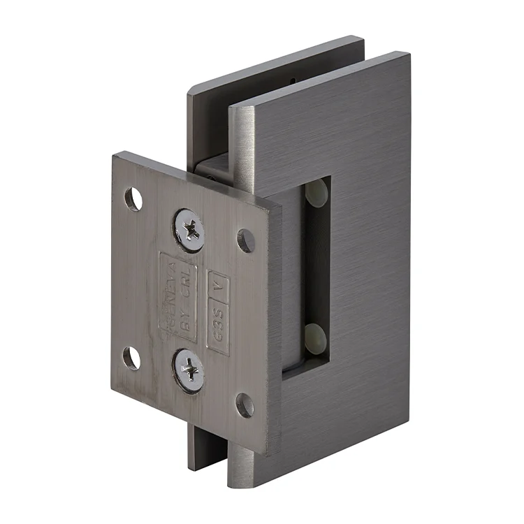 Shower Door Hinge: Geneva 074 Wall Mount, Short Back Plate, Brushed Nickel – CRL GEN074BN