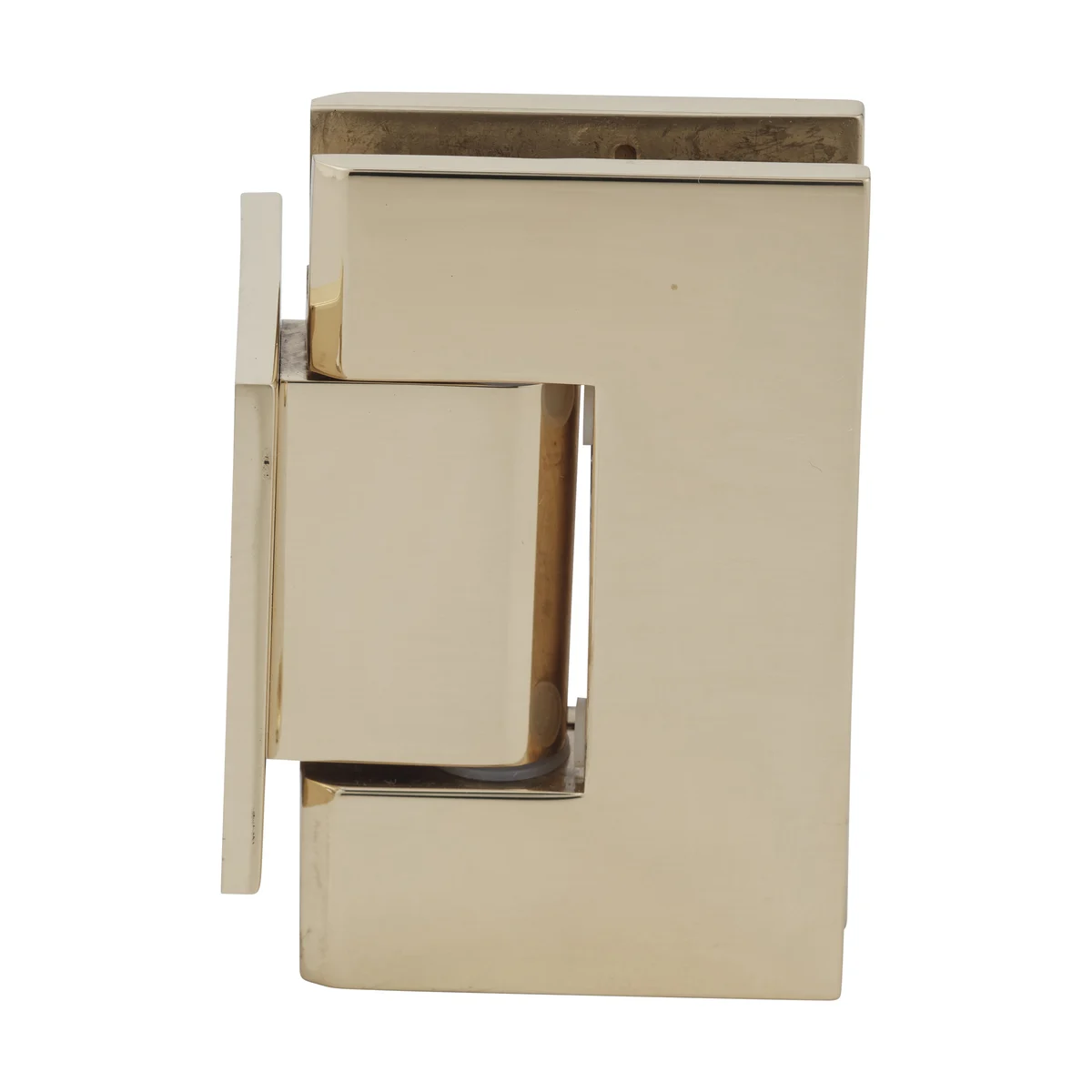 Shower Door Hinge: Geneva 074 Wall Mount, Short Back Plate, Polished Brass – CRL GEN074BR