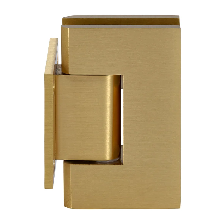 Shower Door Hinge: Geneva 074 Wall Mount, Short Back Plate, Satin Brass – CRL GEN074SB