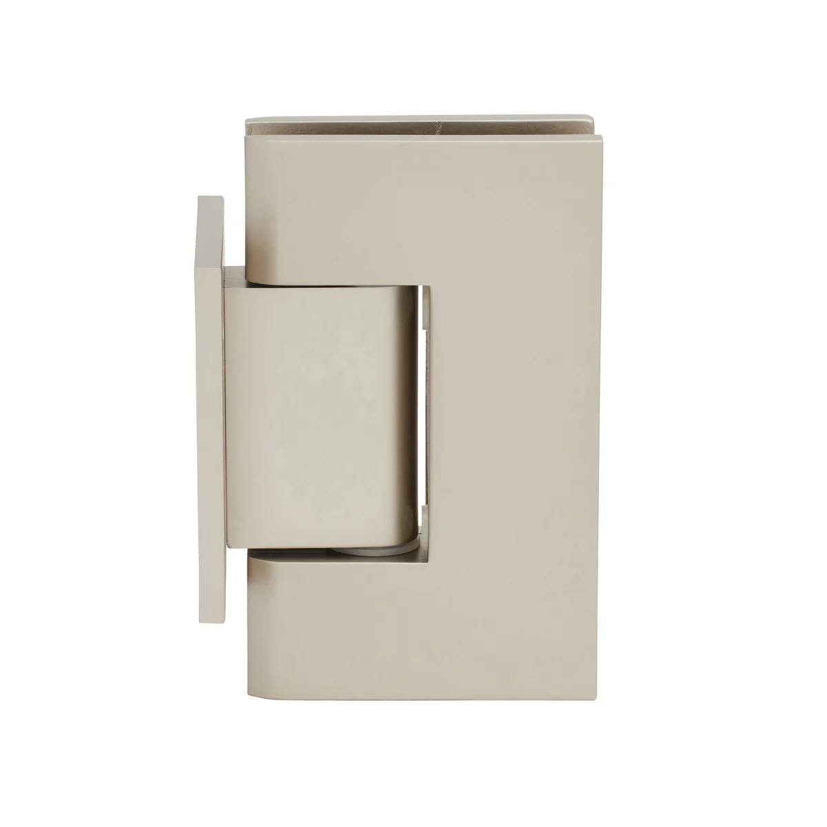 Shower Door Hinge: Geneva 074 Wall Mount, Short Back Plate, Satin Nickel – CRL GEN074SN