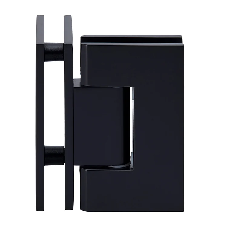 Glass to Glass Shower Door Hinge 90°: Geneva 092, Matte Black – CRL GEN092MBL, photo 3