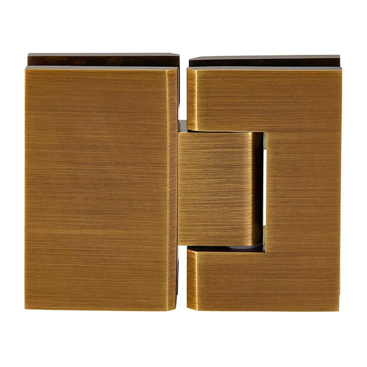Glass to Glass Shower Door Hinge 180°: Geneva 180, Antique Brass – CRL GEN180ABR