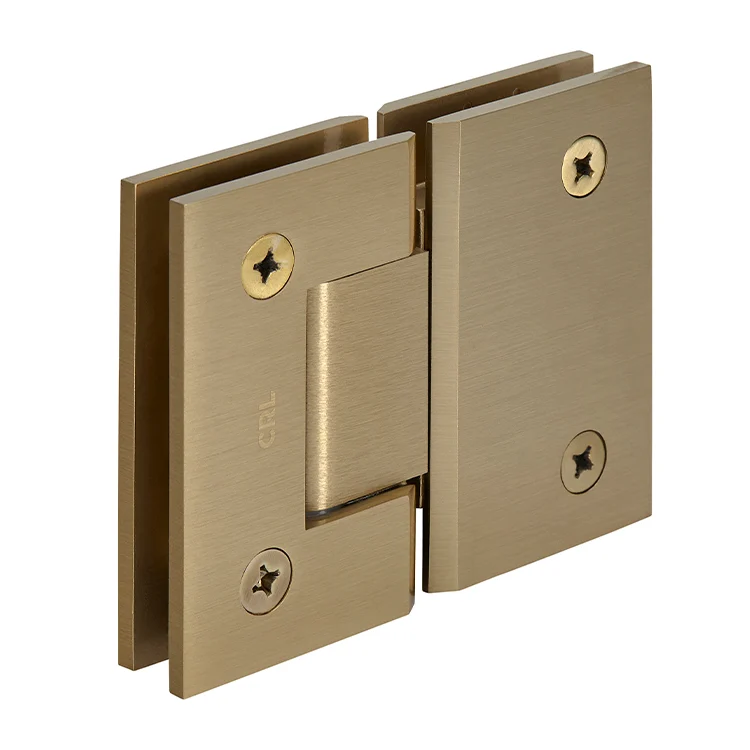 Glass to Glass Shower Door Hinge 180°: Geneva 180, Brushed Bronze – CRL GEN180BBRZ, photo 3