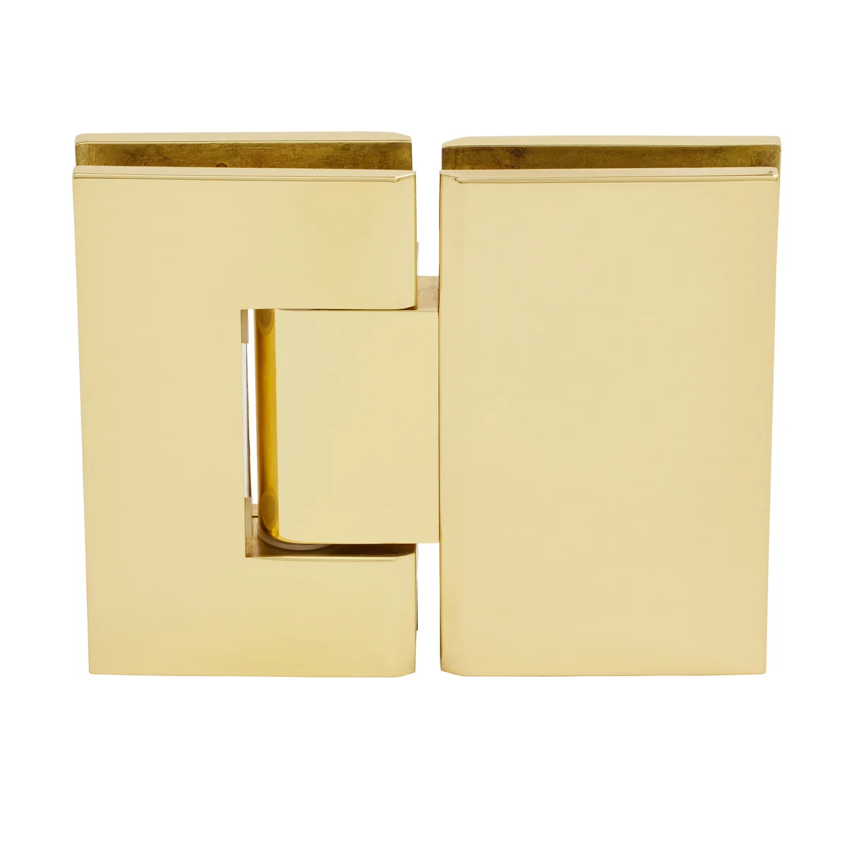 Glass to Glass Shower Door Hinge 180°: Geneva 180, Polished Brass – CRL GEN180BR