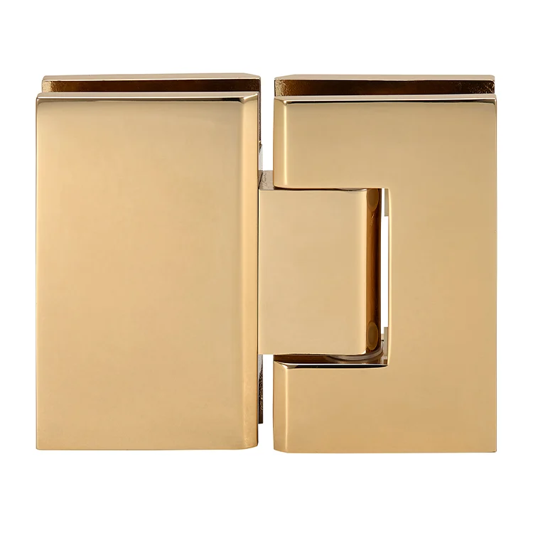 Glass to Glass Shower Door Hinge 180°: Geneva 180, Gold Plated – CRL GEN180GP
