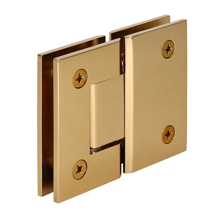 Glass to Glass Shower Door Hinge 180°: Geneva 180, Gold Plated – CRL GEN180GP, photo 3