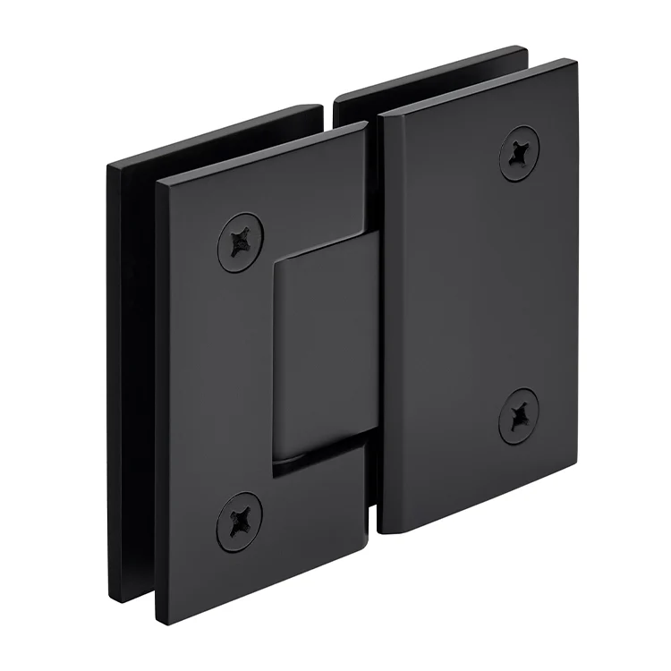 Glass to Glass Shower Door Hinge 180°: Geneva 180, Matte Black – CRL GEN180MBL, photo 3