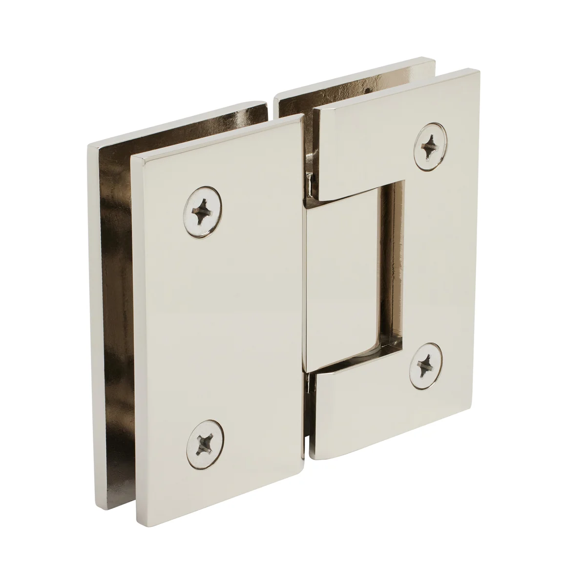 Glass to Glass Shower Door Hinge 180°: Geneva 180, Polished Nickel – CRL GEN180PN, photo 3
