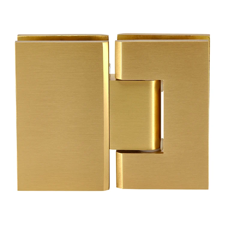 Glass to Glass Shower Door Hinge 180°: Geneva 180, Satin Brass – CRL GEN180SB