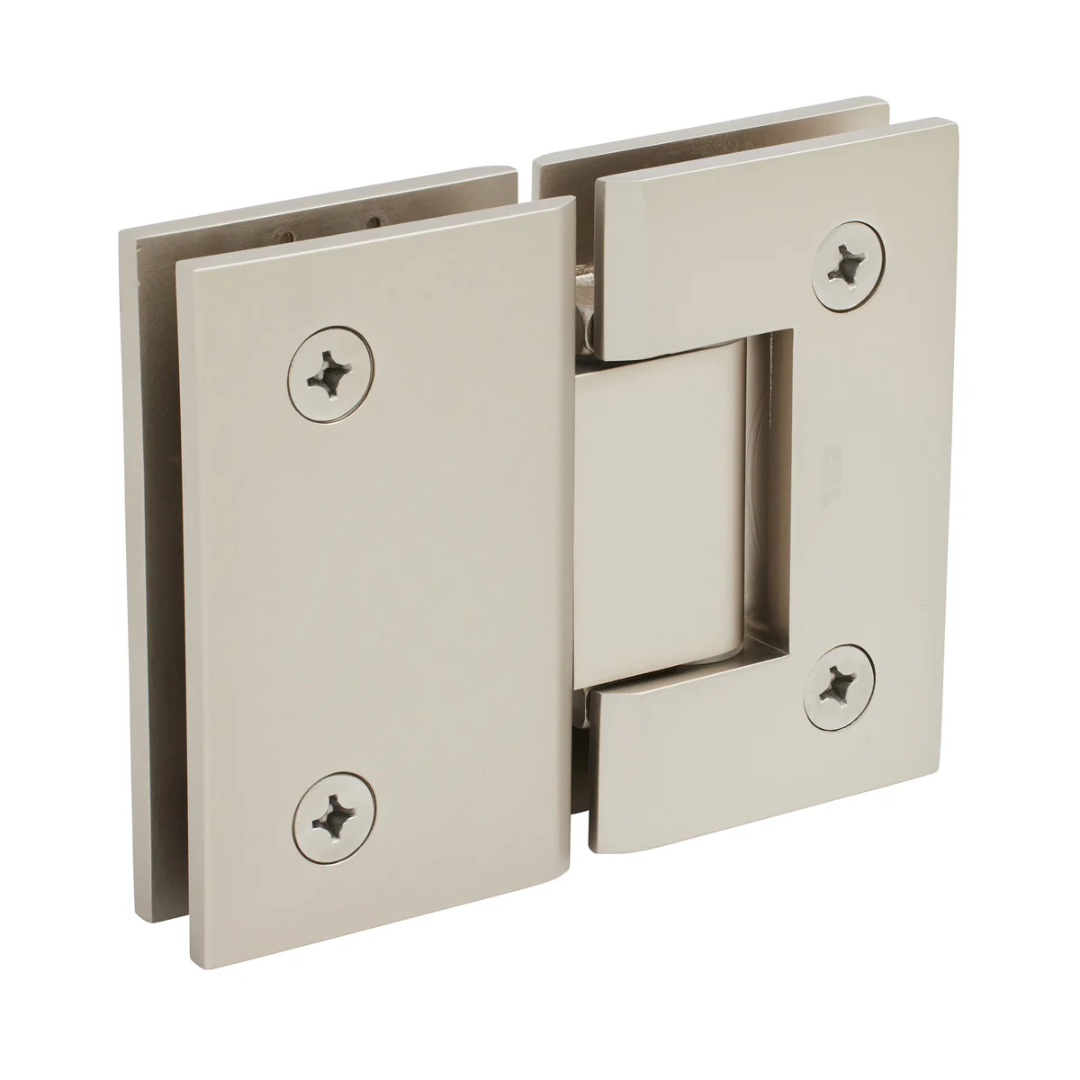 Glass to Glass Shower Door Hinge 180°: Geneva 180, Satin Nickel – CRL GEN180SN, photo 3