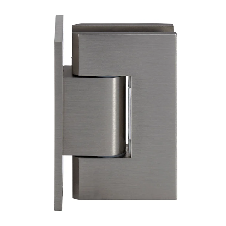 Shower Door Hinge: Geneva 337 Adjustable Wall Mount, Full Back Plate, Brushed Nickel – CRL GEN337BN