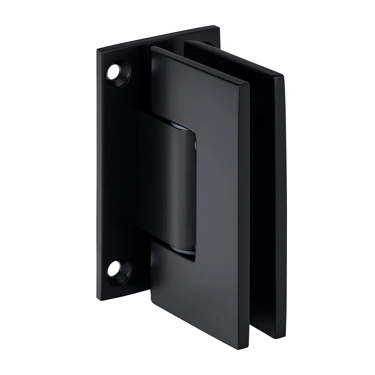 Shower Door Hinge: Geneva 337 Adjustable Wall Mount, Full Back Plate, Matte Black – CRL GEN337MBL
