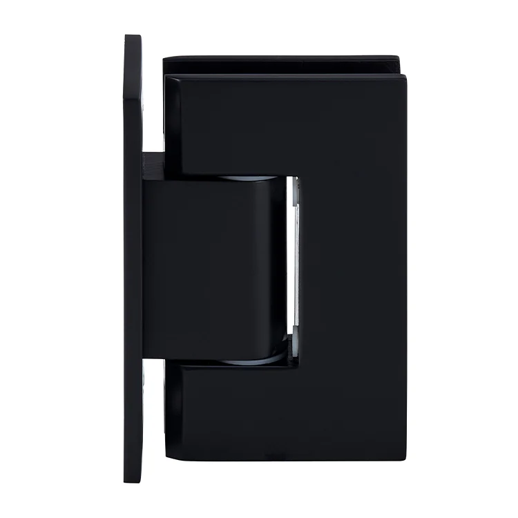 Shower Door Hinge: Geneva 337 Adjustable Wall Mount, Full Back Plate, Matte Black – CRL GEN337MBL, photo 2