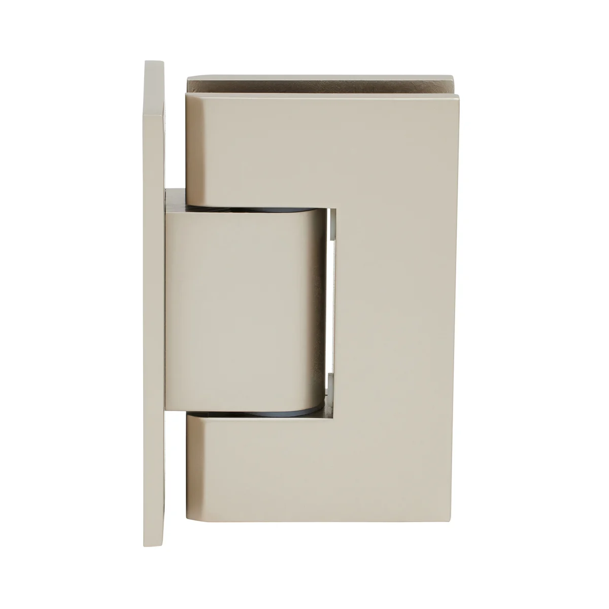 Shower Door Hinge: Geneva 337 Adjustable Wall Mount, Full Back Plate, Satin Nickel – CRL GEN337SN