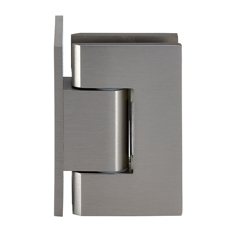 Shower Door Hinge: Geneva 344 Adjustable, Offset Back Plate, Brushed Nickel – CRL GEN344BN, photo 3