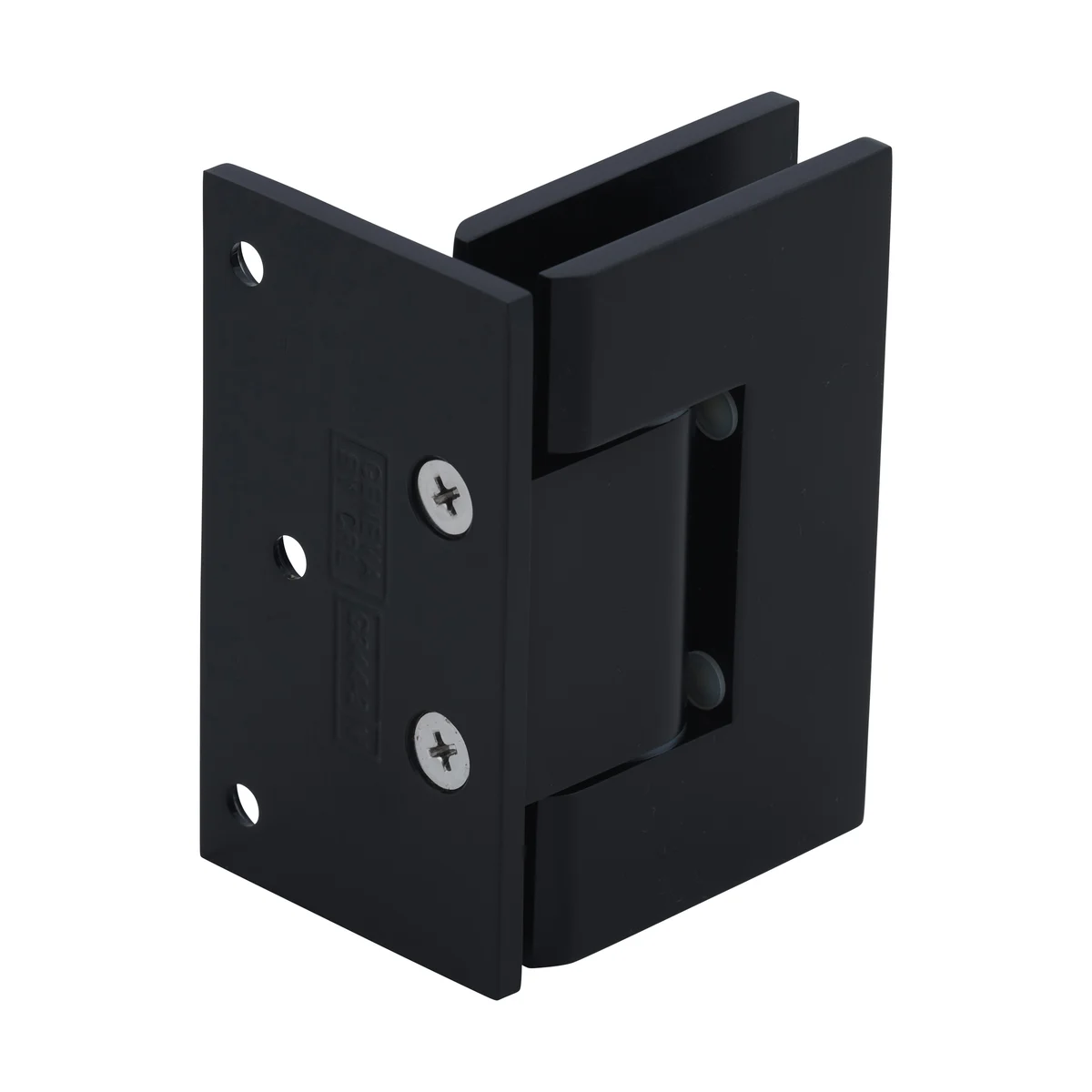 Shower Door Hinge: Geneva 344 Adjustable, Offset Back Plate, Matte Black – CRL GEN344MBL