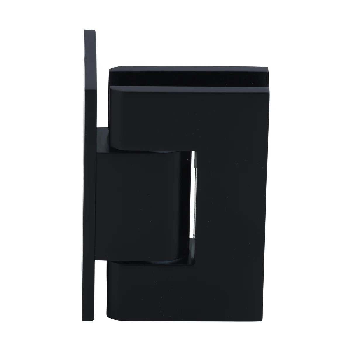 Shower Door Hinge: Geneva 344 Adjustable, Offset Back Plate, Matte Black – CRL GEN344MBL, photo 3