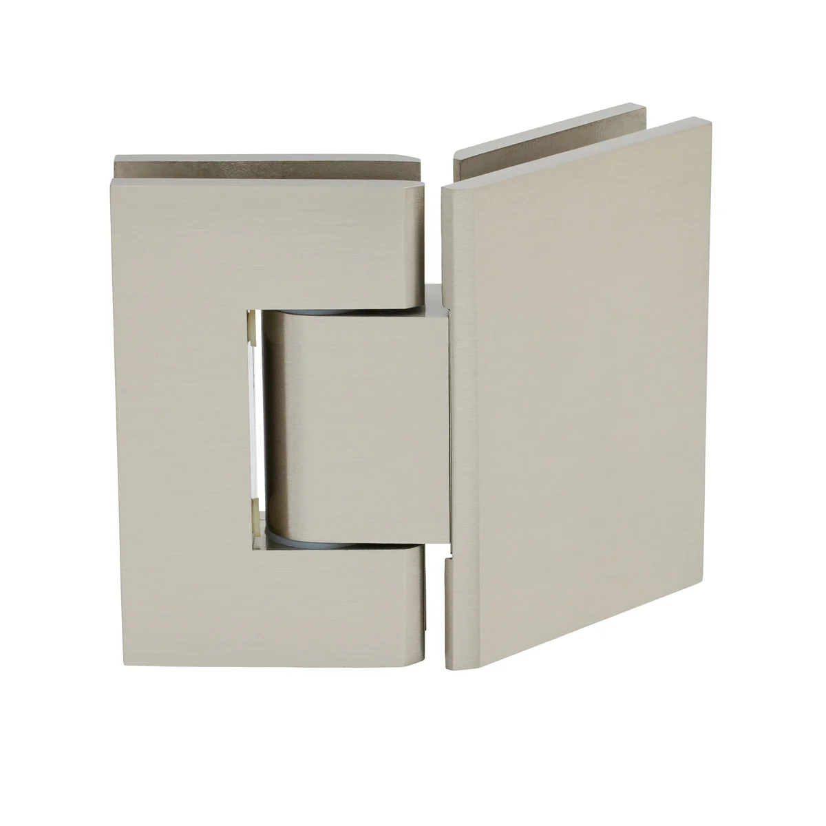 Glass to Glass Shower Door Hinge 135°: Geneva 345 Adjustable, Brushed Nickel – CRL GEN345BN