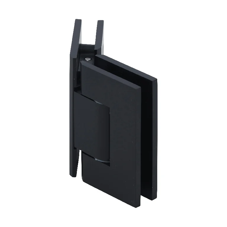 Glass to Glass Shower Door Hinge 135°: Geneva 345 Adjustable, Matte Black – CRL GEN345MBL