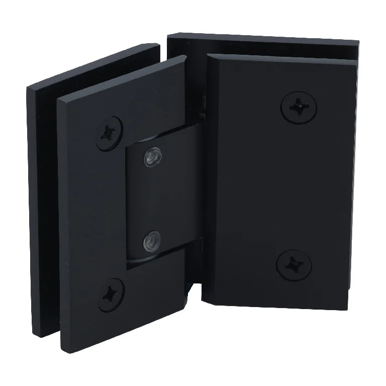 Glass to Glass Shower Door Hinge 135°: Geneva 345 Adjustable, Matte Black – CRL GEN345MBL, photo 3