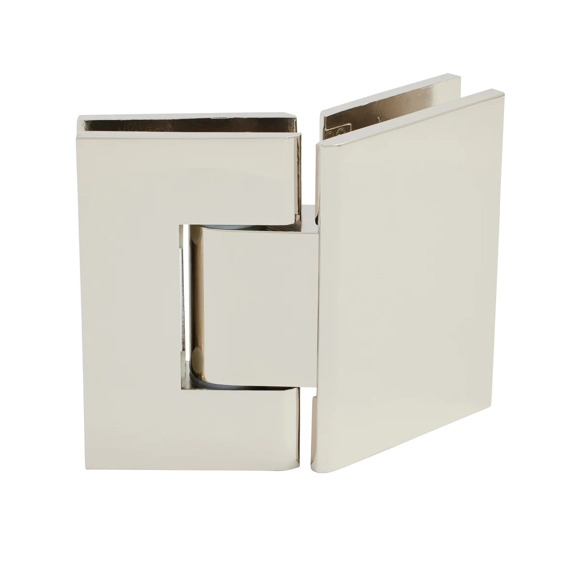 Glass to Glass Shower Door Hinge 135°: Geneva 345 Adjustable, Polished Nickel – CRL GEN345PN