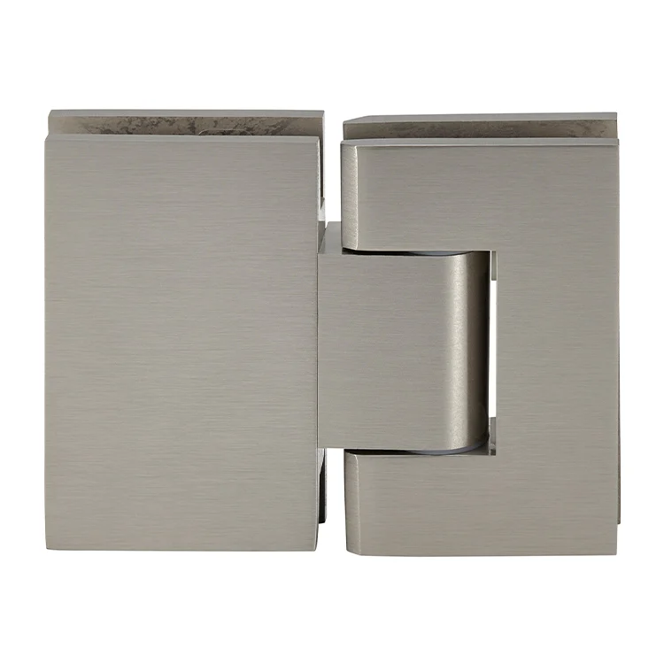 Glass to Glass Shower Door Hinge 180°: Geneva 380 Adjustable, Brushed Nickel – CRL GEN380BN