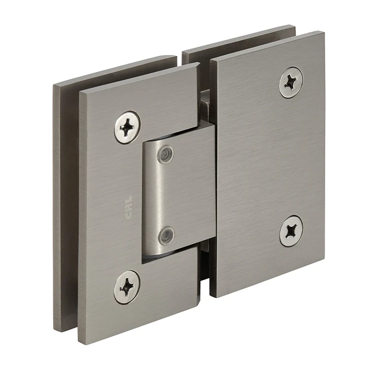 Glass to Glass Shower Door Hinge 180°: Geneva 380 Adjustable, Brushed Nickel – CRL GEN380BN, photo 3