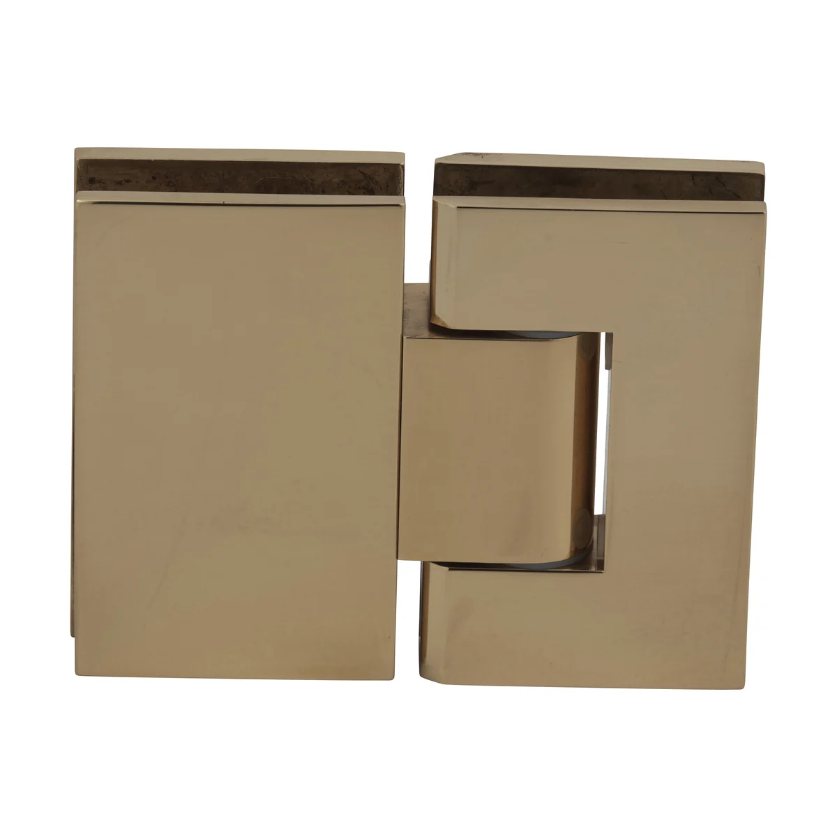 Glass to Glass Shower Door Hinge 180°: Geneva 380 Adjustable, Polished Brass – CRL GEN380BR