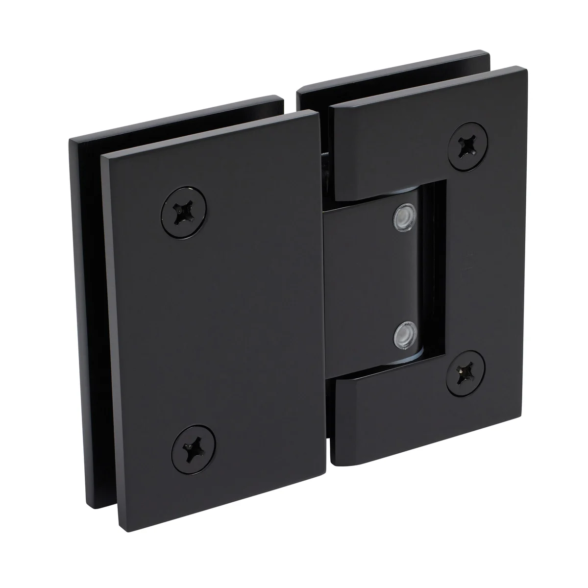 Glass to Glass Shower Door Hinge 180°: Geneva 380 Adjustable, Matte Black – CRL GEN380MBL, photo 3