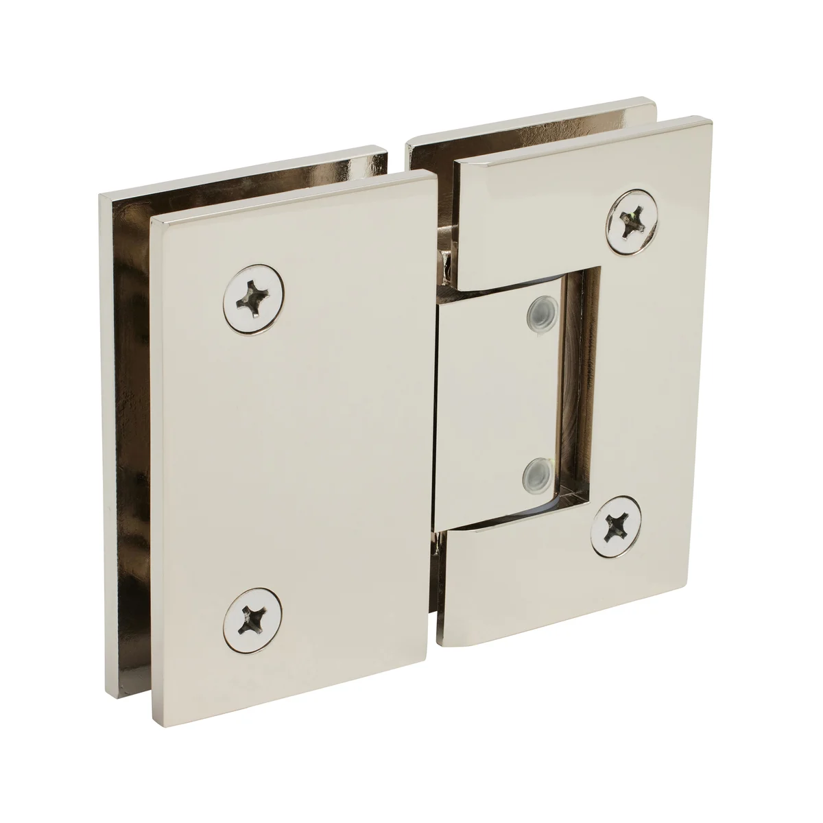 Glass to Glass Shower Door Hinge 180°: Geneva 380 Adjustable, Polished Nickel – CRL GEN380PN, photo 3