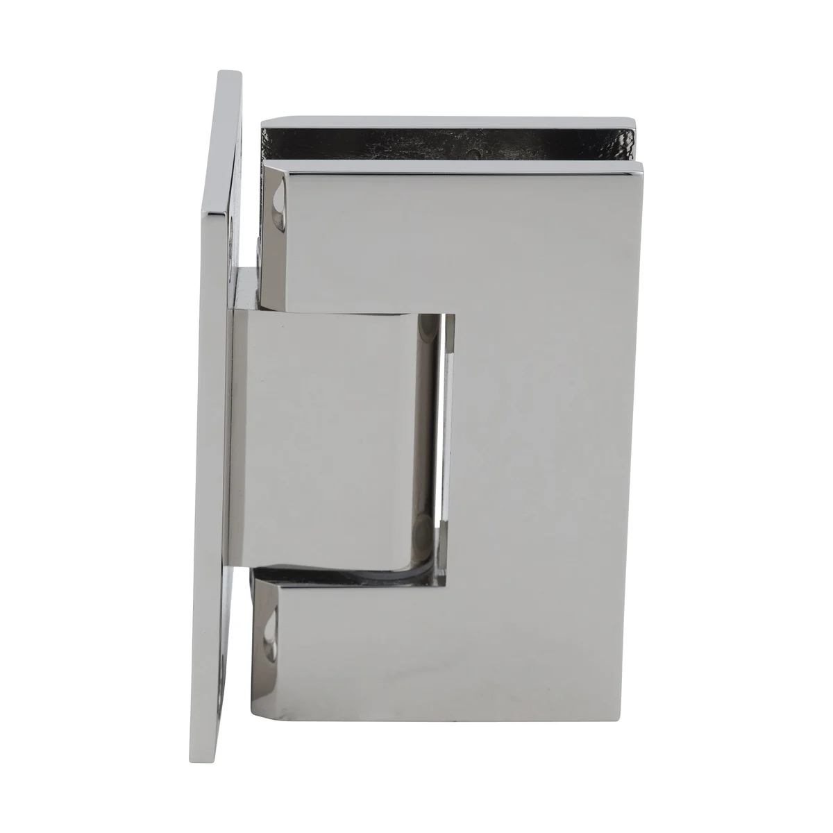 Shower Door Hinge: Geneva 537 5° Pre-Set Wall Mount, Full Back Plate, Polished Nickel – CRL GEN537PN