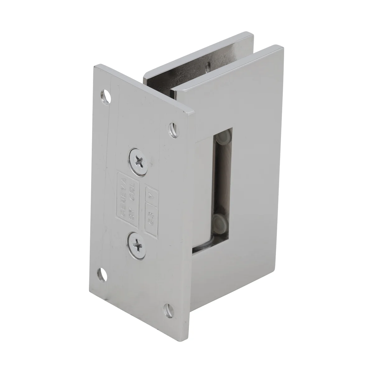 Shower Door Hinge: Geneva 537 5° Pre-Set Wall Mount, Full Back Plate, Polished Nickel – CRL GEN537PN, photo 3