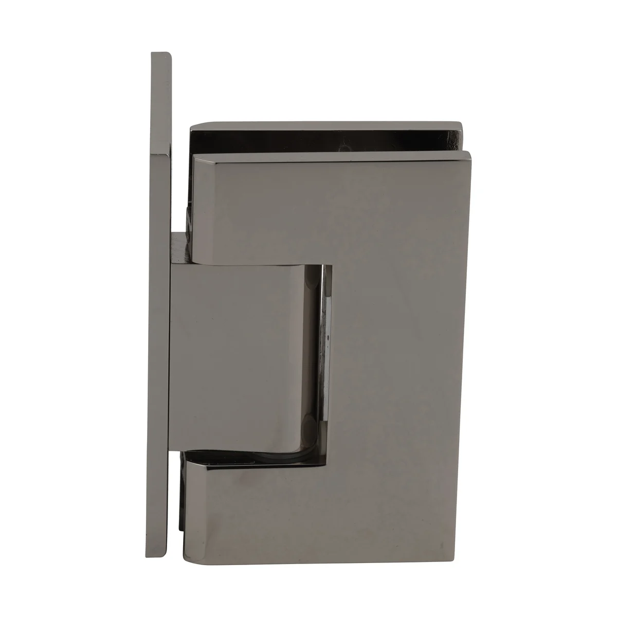 Shower Door Hinge: Geneva 544 Wall Mount, Offset Back Plate, Polished Nickel – CRL GEN544PN, photo 3