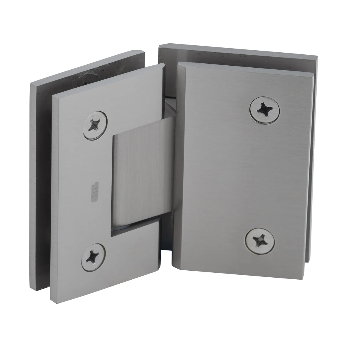 Glass to Glass Shower Door Hinge 135°: Geneva 545, Brushed Nickel – CRL GEN545BN, photo 3
