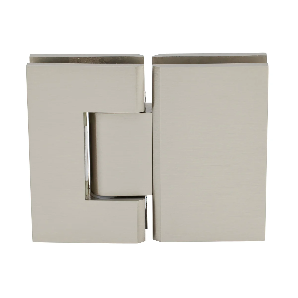 Glass to Glass Shower Door Hinge 180°: Geneva 580 5° Pre-Set, Brushed Nickel – CRL GEN580BN