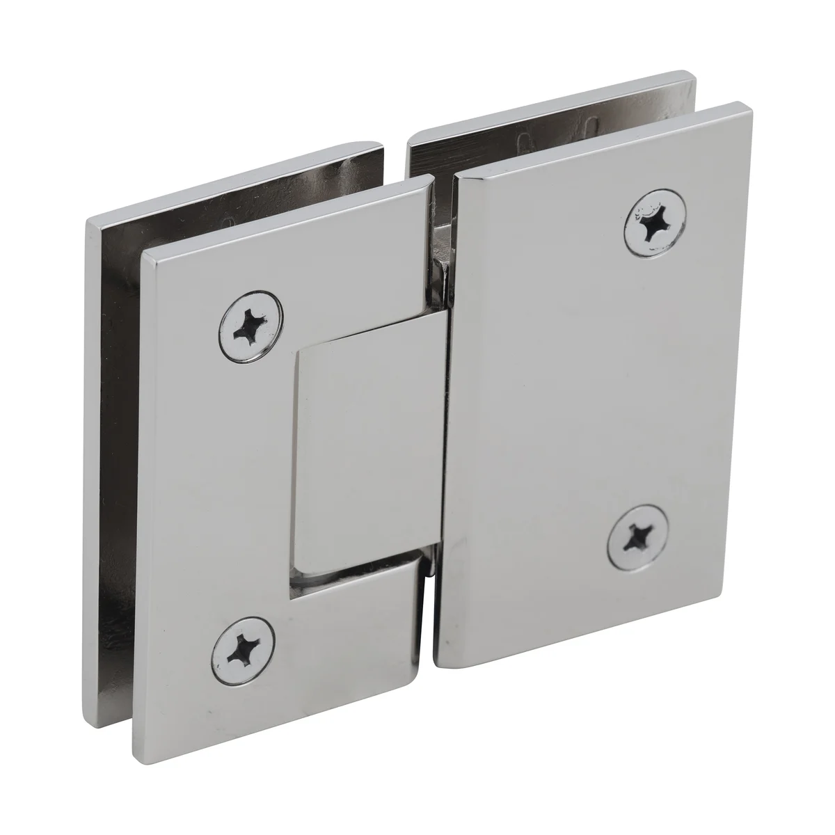 Glass to Glass Shower Door Hinge 180°: Geneva 580 5° Pre-Set, Polished Nickel – CRL GEN580PN, photo 3