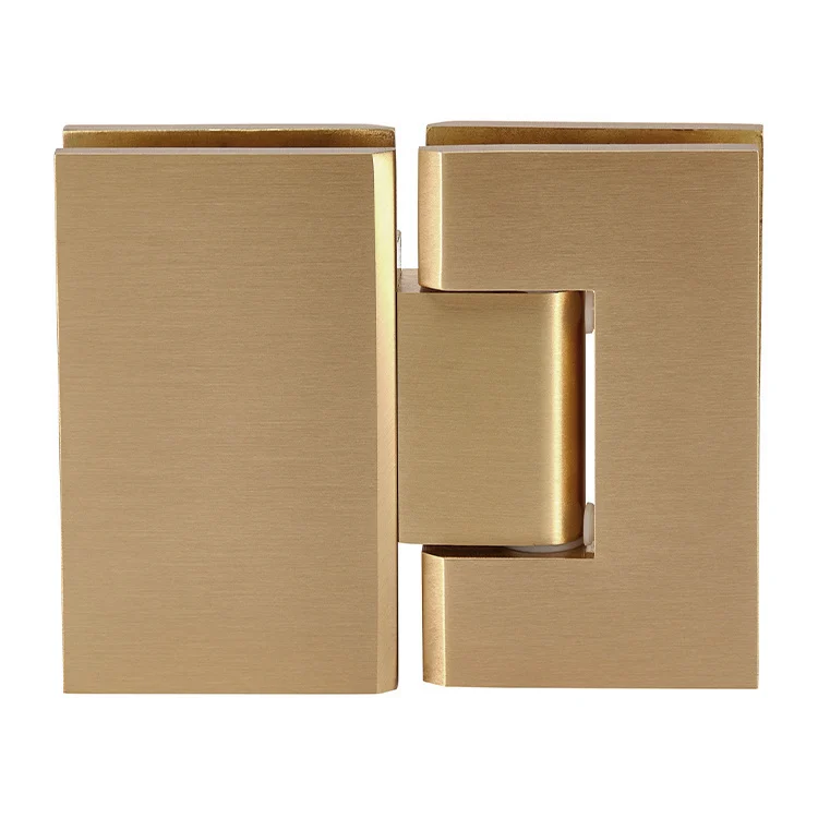 Glass to Glass Shower Door Hinge 180°: Geneva 580 5° Pre-Set, Satin Brass – CRL GEN580SB