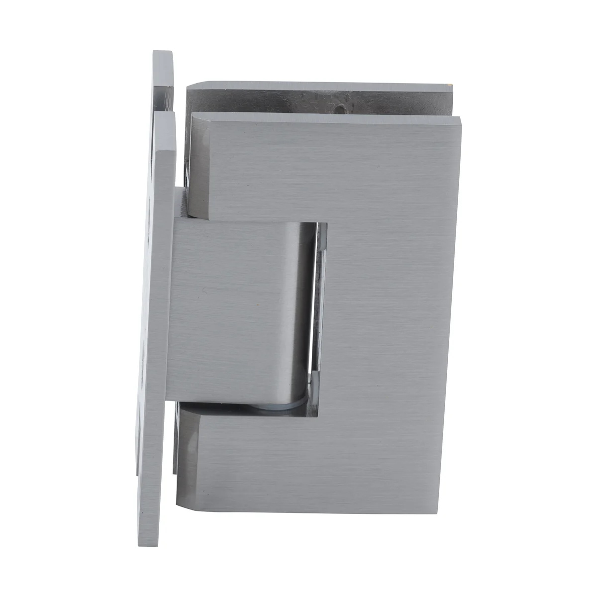 Shower Door Hinge: Geneva 037 Wall Mount, H Back Plate, Brushed Nickel – CRL GENH037BN