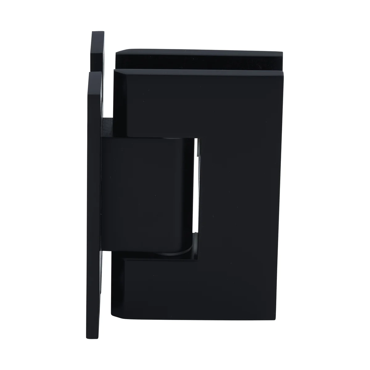 Shower Door Hinge: Geneva 037 Wall Mount, H Back Plate, Matte Black – CRL GENH037MBL