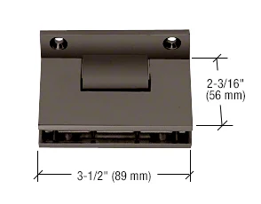 Shower Glass Geneva 3-Point Movable Transom Clamp, Oil Rubbed Bronze – CRL GTC0370RB, photo 2